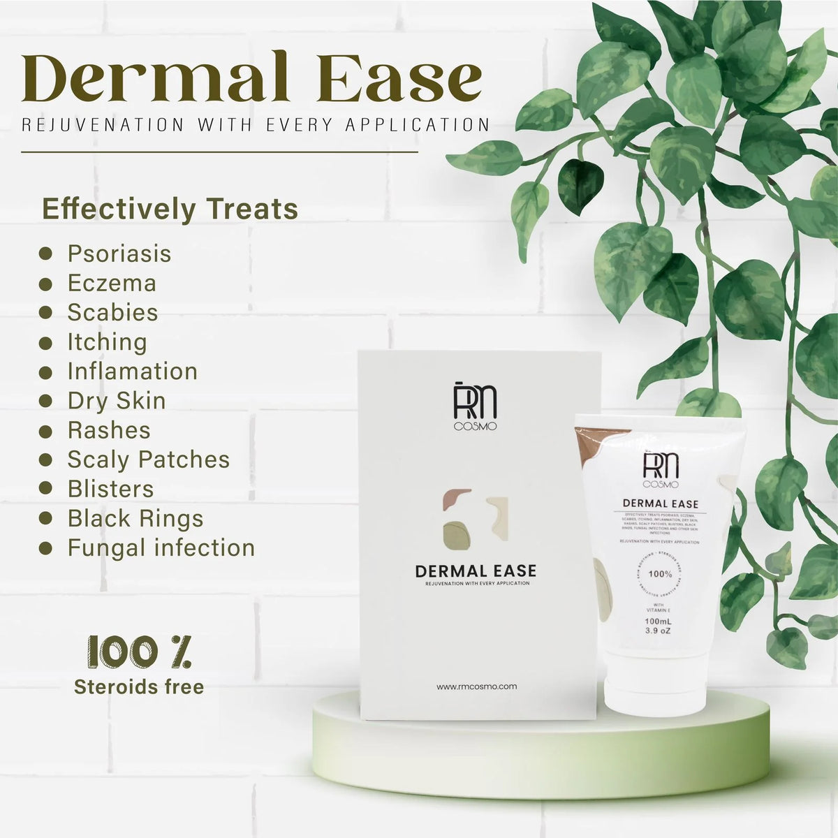 Dermal Ease Healing Cream – Relieve Psoriasis, Eczema & Skin Irritations